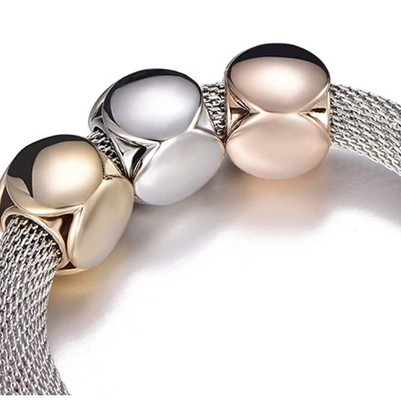 Silver Plated Bead Charms Bracelet - Picture 3 of 6